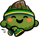 Trail Rac.ing mascot logo